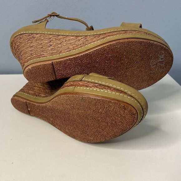 Electric Karma Wedge Heels Olive Sz 8 1/2 - Picture 7 of 10